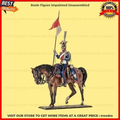 Trendro 90mm Resin Figure Model Kit The Warrior Leader On Horse Unpainted Toys • £47.96