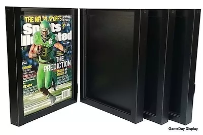 Magazine Sports Illustrated Display Frame Case Black Shadow Box Lot Of 4 • $120.50