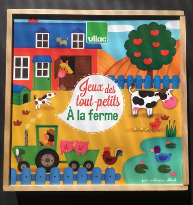 Day On The Farm-French Language Game-Jeux Des Tout Petits à La Ferme (4+) Vilac • $30