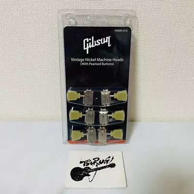 Gibson PMMH-010 Deluxe Green Key Tuner Set Vintage Nickel Cruson Style Genuine • $351.77