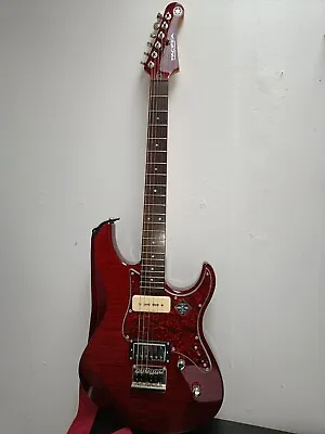 YAMAHA Pacifica PAC 611 HFM Electric Guitar With P90 Pickups - Burgandy Color • $850