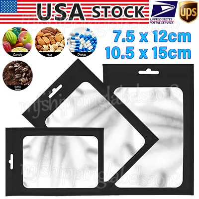 Smell Proof Mylar Bags Holographic Resealable Ziplock Foil Pouch Food Grade 4Mil • $9.58