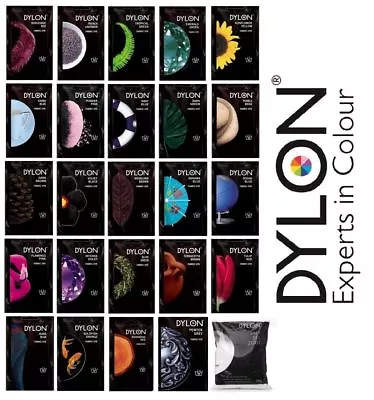 $9.99 • Buy Dylon Permanent Hand Fabric Dye (50g) - Choose Colour