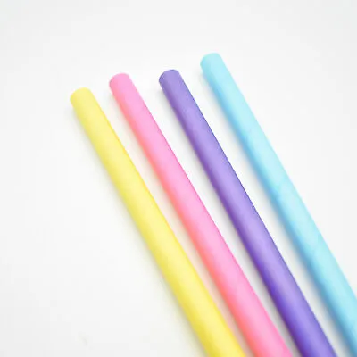 10mm Wide Jumbo Neon Paper Straws For Milkshakes Smoothies Drinks • £39.99