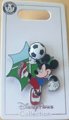 £9.95 • Buy Disney Parks Mickey Mouse Playing Football / Soccer Pin - Kick, Ball