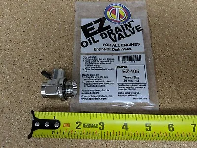 EZ Oil Drain Valve # EZ-105. Drain Valve For Mack E7 EM-7 & ASET Series Engines • $40