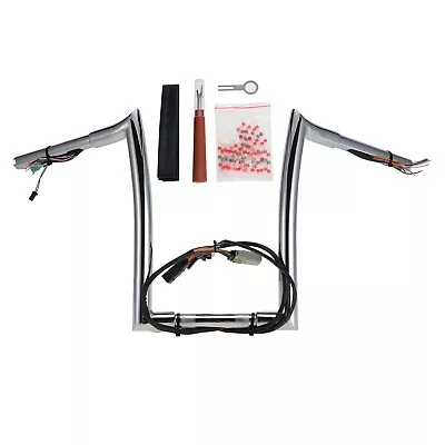 12  Prewired Fat Ape Hanger Handlebar For Harley Road Glide Road King 2008-2013 • $89.99