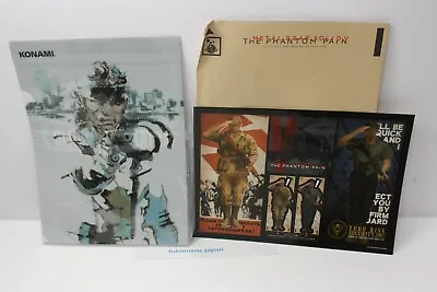 METAL GEAR SOLID 2 Solid Snake File Folder & THE PHANTOM PAIN H-4 Sticker KONAMI • $63.48