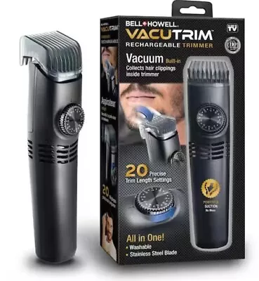 Bell And Howell Vacutrim Vacuum Hair Trimmer- Professional Shaver Electric Razor • $24.99