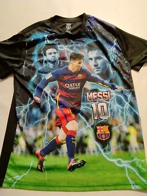 $21.78 • Buy Lionel Messi Soccer Shirt Size Large FCB Barcelona