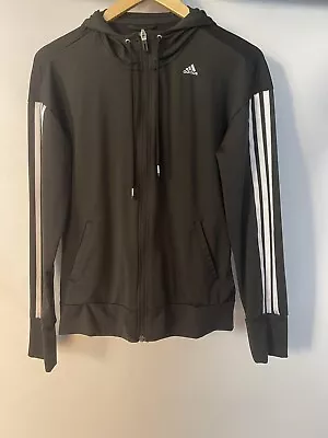 Adidas Jacket Climalite 3 Strips Black Vented Back Women’s Small • $10