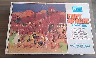 Vintage 1970s Sears Fort Apache Marx Play Set In Box #59841 • $275