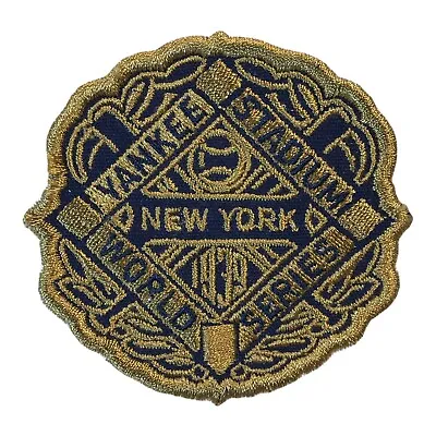 $9.95 • Buy 1939 World Series Mlb Baseball New York Yankees 2 5/8  Gold Navy Blue Team Patch