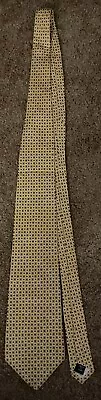 Polo By Ralph Lauren Yellow Tie With Blue/Red Squares 100% Silk Made By Hand USA • $18