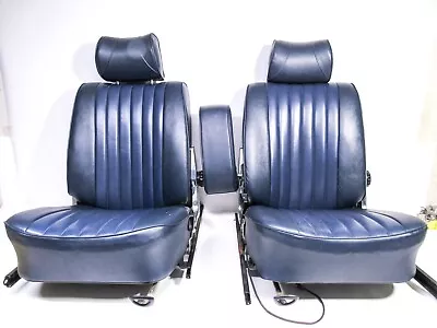 72-89 Mercedes R107 450SL 380SL Front Left & Right Seats W Armrest BLUE • $1599.95