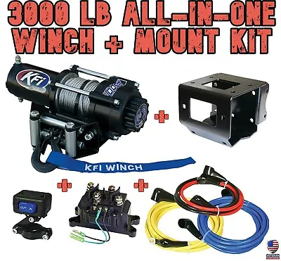 3000 LB KFI Winch/Mount Combo - '00-02 Yamaha Kodiak 400 4x4 • $545.02