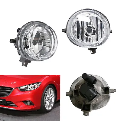 Driver Passenger Sides Fog Light Lamps W/ Halogen Bulbs For Mazda 2 3 6 CX5 CX7 • $43.19