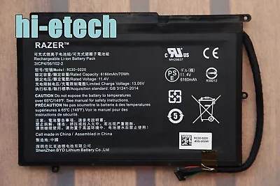 $88.65 • Buy Genuine RC30-0220 Battery For Razer Blade Pro 17  GTX 1060 RZ09-02202E75-R3U1