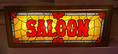 70s Style Saloon Light Box Sign ( Light Inside Replaced ) With On/off Switch • $39