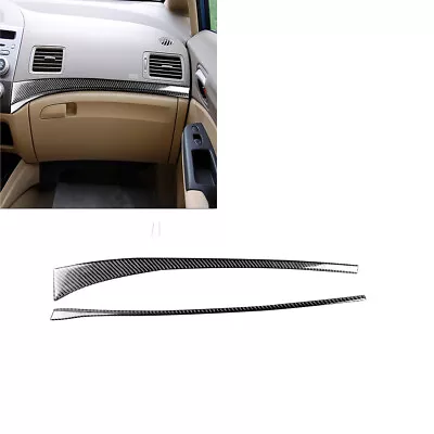 For Honda Civic 2006-11 Carbon Fiber Copilot Dashboard Stripe Cover Trim • $17.70