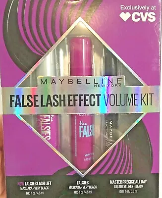 Maybelline False Lash Effect Volume Kit Mascara & Liquid Eyeliner Black • $6.98