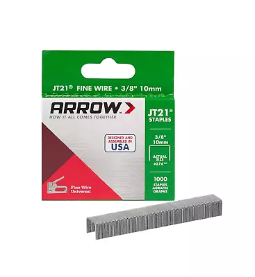 Arrow 276 JT21 Thin Wire Staples For Staple Guns And Staplers Use For Upholster • $5.95