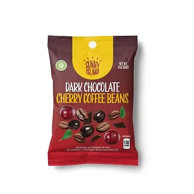 Dark Chocolate Cherry Covered Espresso Coffee Beans (2 Ounces) Pack Of 12 • $21.50