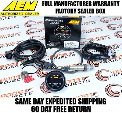 $189.94 • Buy AEM X-Series Wideband Gauge 52mm 2 1/16  O2 UEGO Air Fuel AFR Controller 30-0300