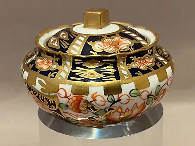 RARE Royal Crown Derby Miniature LIDDED FRILL TOP TUREEN Pattern 6299 Dated 1918 • $95