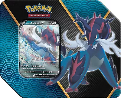 $24.90 • Buy Pokemon Tcg Divergent Power Hisuian Samurott V Tin - Factory Sealed New