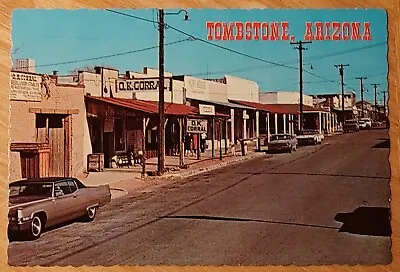$1.99 • Buy Vintage Tombstone Arizona Postcard Allen Street Town Scene RPPC