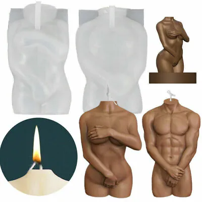 £5.69 • Buy 3D Body Silicone Resin Casting Mold Candle Wax Epoxy Making Soap Mould Craft DIY