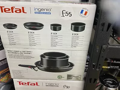 Tefal Ingenio Essential Non-Stick 5Piece Pots &Pans Set Starter Kit • £54.99