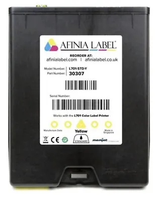 Afinia L801 Memjet Yellow Ink Cartridge 250 Ml FREE DELIVERY • $225