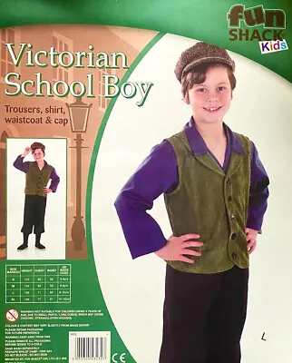 £10 • Buy Kids Victorian Poor Urchin Boy Costume Size L -   - Ideal For  Oliver  Etc
