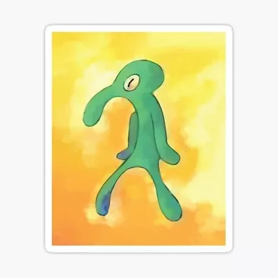 £3.83 • Buy  Squidward Tentacles Bold Brash Painting Decal Funny Sticker Art