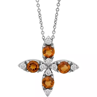 New $. 4 800. Pasquale Bruni 18k White Gold Diamond 0.27ct And Csarite Necklace • $3108.49