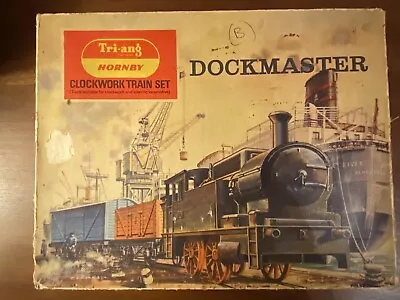 Tri-ang Hornby Railways Rs70 Dockmaster Clockwork Train Set Boxed. • £38