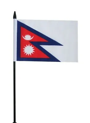 £3.49 • Buy Nepal Small Hand Waving Flag 6  X 4 