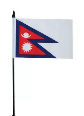 £3.49 • Buy Nepal Small Hand Waving Flag 6  X 4 