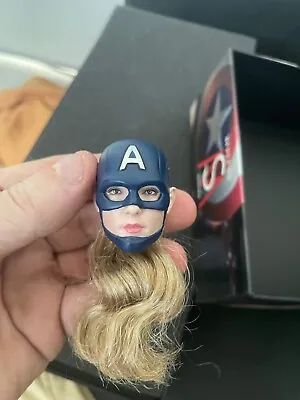 Miss Captain America  1/6 Scale Action Figure Head Not Hot Toys • $40