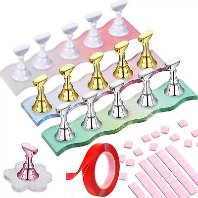 Nail Holder For Painting Nails3 Set Strong Magnet Nail Stand For Press Ons W... • $19.21