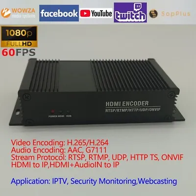 H.265/H.264 HDMI Video Encoder Support RTSPRTMPUDPHTTP TSONVIF Protocol • $65