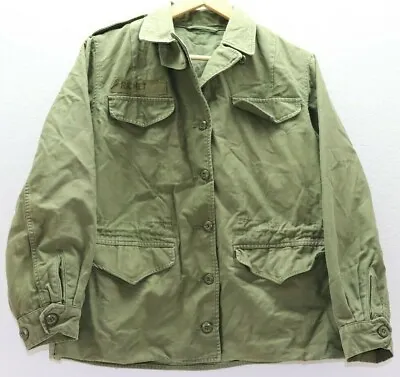 US OD Cotton Wac M65 Field Jacket Button Front And Cuffs Size Unknown W6120 • $195