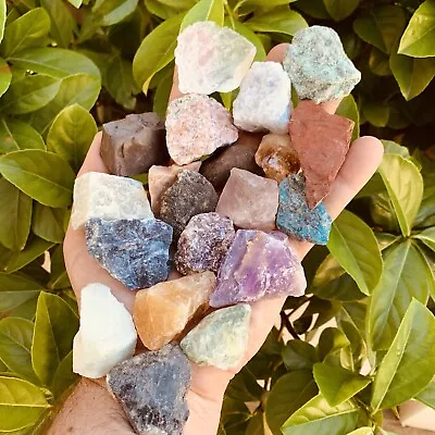 500 Grams Mixed Gemstones & Crystals - Natural Raw Minerals(Bulk Lot) FREE CHART • $25