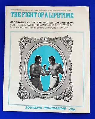 Muhammad Ali Vs Joe Frazier - Word Heavyweight Fight Programme - 8 March 1971 • £49.99