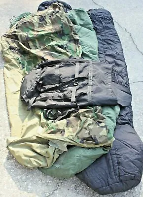 USGI Military Modular Sleep System Woodland Camouflage Complete 4 Piece 41 • $155.99