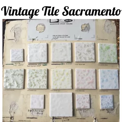 $24 • Buy Discontinued Dal Tile Mayan White & All Colors Bumpy Splatter Dapple Dimple