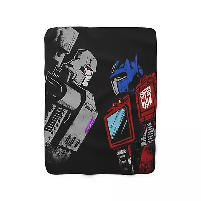 Optimus Prime Megatron Transformers Full Color Throw Blanket • $58.99