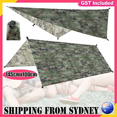 $12.88 • Buy Waterproof Outdoor Camping Tarp Rain Fly Tent For Canopy Hammock Hiking Cover AU